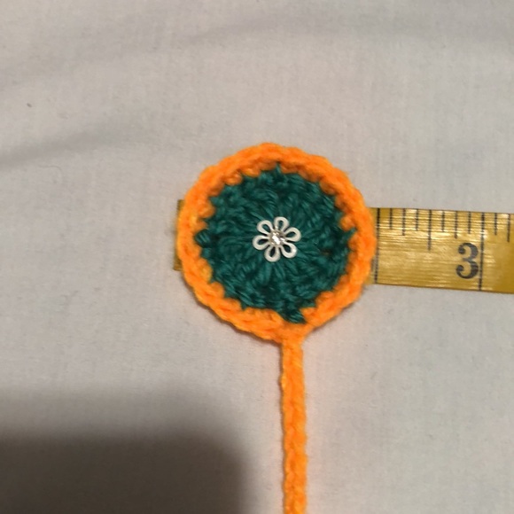 Flower Bookmark Handmade crochet - Picture 5 of 5
